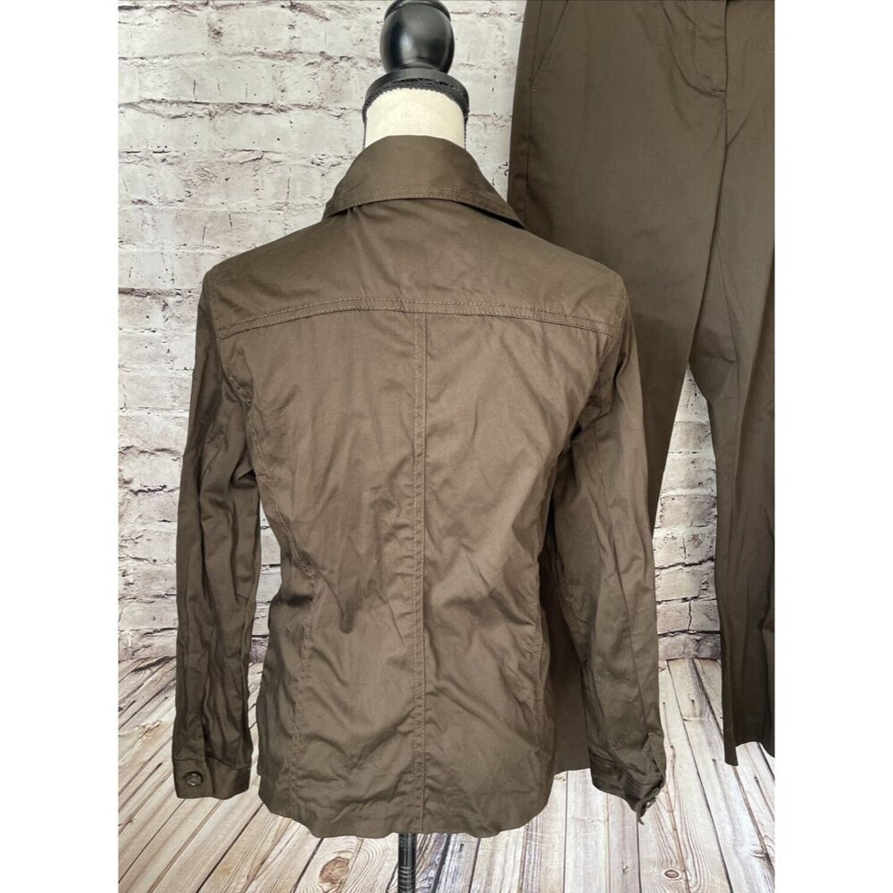 Liz Claiborne Brown Blazer Jacket Sz 6 Audra Pant Outfit Set Career - Picture 3 of 9